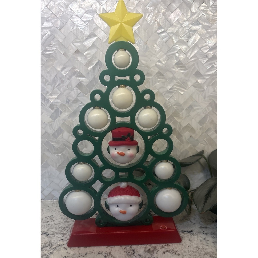 LED Light Projection Christmas Tree‎ Musical Snowman Winter Wonder Lane